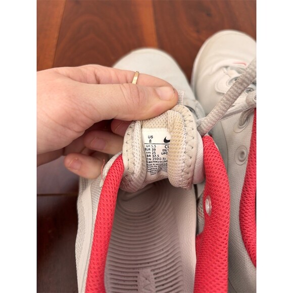 NikeCourt Air Max Volley Women's Tennis Shoes Light Bone/Lobster Size 8 - Picture 5 of 5